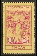 1945-47 50a Lilac And Buff, Charity Tax, Perf 11½, Hong Kong Printing, SG C414, Very Fine Never Hinged Mint, Without Gum - Altri & Non Classificati