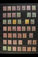 JOHORE 1891-1960 ALL DIFFERENT FINE USED Collection On Stockleaves. Note 1891-94 Complete Set, 1894 Surcharges Set, 1896 - Altri & Non Classificati