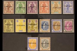 1926 "POSTAGE" Overprints Complete Set, SG 143/56, Fine Mint, Some Stamps Are Never Hinged Incl 4d & 2s, Very Fresh. (14 - Malta (...-1964)