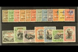 1928 Definitives Complete Set Ovptd "Postage And Revenue" SG.174/92, Very Fine Mint (19). For More Images, Please Visit  - Malte (...-1964)