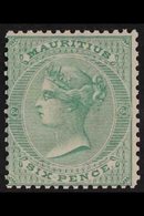 1863-72 6d Blue-green, SG 65, Fine Mint, Very Fresh. For More Images, Please Visit Http://www.sandafayre.com/itemdetails - Mauritius (...-1967)