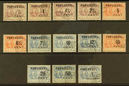 POSTAGE DUES 1907 "Portzegel" Overprints On Ruyter Complete Set (NVPH P31/43, SG D217/29, Michel 29/41), Fine Cds Used,  - Andere & Zonder Classificatie