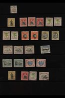 1886-1931 MINT & USED COLLECTION On Stock Pages, All USED STAMPS CANCELLED BY CDS CANCELS. Includes 1894 Set Mint Incl 1 - Borneo Del Nord (...-1963)