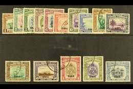 1945 "BMA" Overprints Complete Set, SG 320/334, Very Fine Used. (15 Stamps) For More Images, Please Visit Http://www.san - Borneo Del Nord (...-1963)