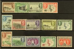 1945 Pictorial Definitive Set, SG 144/57, Never Hinged Mint (14 Stamps) For More Images, Please Visit Http://www.sandafa - Nyasaland (1907-1953)