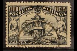 1894 1000r Black Prince Henry The Navigator, SG 326, Superb Used With Central Cds Cancel. For More Images, Please Visit  - Autres & Non Classés