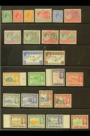 1938-1952 DEFINITIVE SETS. 1938-50 Complete Set, SG 68/77f (all High Values Are NHM) And 1952 Complete Set, SG 94/105, F - St.Kitts E Nevis ( 1983-...)