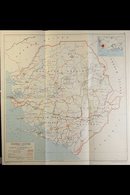 DETAILED MAP Published By Directorate Of Colonial Surveys, 1948, Scale Approx 15 Miles To One Inch, And Showing Boundari - Sierra Leone (...-1960)