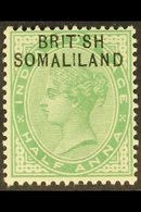 1903 ½a Yellow Green, Ovptd, Variety "BRIT SH", SG 1a, Very Fine Mint. For More Images, Please Visit Http://www.sandafay - Somaliland (Protectorat ...-1959)