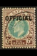 NATAL OFFICIAL 1904 6d Green & Brown-purple Overprint, SG O5, Very Fine Used With Fully Dated "Durban Registered" Cds Ca - Unclassified