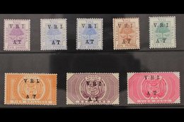 ORANGE FREE STATE TELEGRAPH STAMPS 1900 "V.R.I. / AT" Overprinted Set, 1d To £4, SG T42/49, Very Fine Mint. (8 Stamps) F - Non Classificati