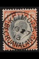 TRANSVAAL 1905 1s Black And Red-brown Cancelled Superb "KEIMOES / BECHUANALAND" Cds Of 27th Nov 1913. Hinge Thinned At T - Non Classificati