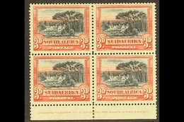 1927-30 3d Black & Red, Perf.14x13½, IMPRINT BLOCK OF 4, SG 35a, Hinged On Top Pair, Lower Stamps Never Hinged Mint. For - Unclassified