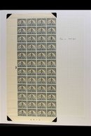 1941-8 1½d Reduced Format, Block Of 48 With GOLD BLOB ON HEADGEAR Variety, Four Figure Sheet Number In Black At Base, SG - Unclassified