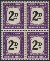 POSTAGE DUES 1948-49 2d Black & Violet, SG D36, Very Fine Never Hinged Mint BLOCK Of 4, The Two Top Stamps With THICK (D - Sin Clasificación