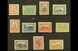 1936 "Junta De Defensa Nacional" Imperfs, Complete Basic Set, Edifil 803s/813s (excl The Later 30c Rose, 808As), As SG 8 - Autres & Non Classés