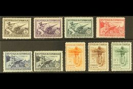 1938 In Honour Of The Militia Complete Set With "A000,000" (SPECIMEN) Control Figures On Back, Edifil 792N/800N (as SG 8 - Altri & Non Classificati