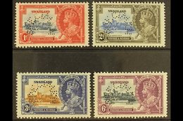 1935 Silver Jubilee Set Perforated "Specimen", SG 21s/ 24s, Very Fine Mint, Large Part Og. (4 Stamps) For More Images, P - Swaziland (...-1967)