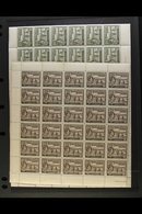 1938-48 KGVI COMPLETE DEFINITIVES COMPLETE SHEETS Group Of Complete Sheets Of Sixty With Margins, Includes 1938-45 ¼d Bl - Turcas Y Caicos