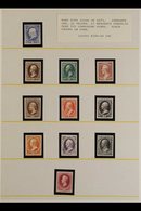 1873 Banknote Issue Complete Set Of Imperforate PROOFS ON CARD, Scott 156P4/166P4, Superb (11 Proofs) For More Images, P - Andere & Zonder Classificatie