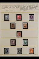 1890-93 Portrait Definitives Complete Set Of Imperforate PROOFS ON CARD, Scott 219P4/229P4, Superb (11 Proofs) For More  - Sonstige & Ohne Zuordnung