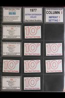 1976-77 THE MOTHER OF ALL 10P BOOKLET COLLECTIONS. A Mind Blowing Collection Of The 1976-77 10p Dull Rose On Very Pale L - Andere & Zonder Classificatie