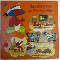 LIVRE DISQUE 33T LES AVENTURES DE PLUME D'ELAN 14501 1979 - Dischi & CD