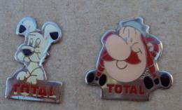 Pin's Carburants 013, Total Asterix + Idefix - Carburants