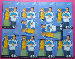 Series 64, Kosovo Lot Of 10 Prepaid Phone CARD 10 Euro Used Operator VALA900 (Alcatel) *Family Mobiling* - Kosovo