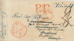 1840 New York Nach Northhampton - Ship Letter - …-1845 Prefilatelia