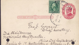 United States Uprated Postal Stationery Ganzsache CHICAGO 1913 NATIONALES HAUPTQUARTIER Der HEILSARMEE Salvation Army - 1901-20