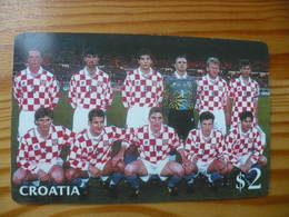 Prepaid Phonecard USA, Sprint - France '98 Football World Cup, Team Of Croatia - Sprint