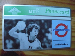 Phonecard United Kingdom - Sport, Joachim Deckarm - BT Edición Conmemorativa