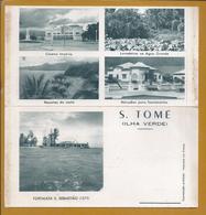 Island Of S.Tomé. Fortress S.Sebastião. Hospital Anti-tuberculosis. Aerogare. Bairro Salazar. Cinema Império. 4scn. Rare - Sao Tome And Principe