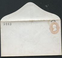 Mexico Envelope MEPSI #E7 4c With Watermark Control #5483 Mexico Mint Vf 1879 - México