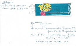 Portugal Cover With Bird ATM Stamp - Franking Machines (EMA)