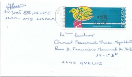 Portugal Cover With Bird ATM Stamp - Franking Machines (EMA)