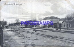 115852 FRANCE BAZANCOURT OISE STATION TRAIN POSTAL POSTCARD - Bazancourt