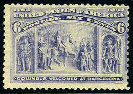 US #235 Mint Lightly Hinged  6c Columbian Expo From 1893 - Nuevos