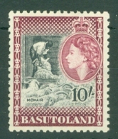 Basutoland: 1954/58   QE II - Pictorial   SG53   10/-   MH - 1933-1964 Kronenkolonie