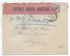 1902 - CEYLON - ENVELOPPE Du CONSULAT ALLEMAND De COLOMBO Avec CENSURE "OPEN UNDER MARTIAL LAW" => CAMP BOERS De RAGAMA - Ceilán (...-1947)