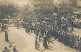 Carte Photo Funerailles Personnalité Militaire  Corbillard Credit Lyonnais - Funérailles