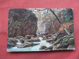 Ireland Co. Wicklow The Dargle Rock E. Longstaffe Artist Signed Has Stamp & Cancel   Ref  3484 - Wicklow