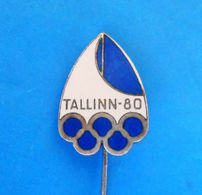 OLYMPIC GAMES 1980. Moscow - SAILING Tallinn Estonia ... Nice Enamel Pin * Voile Vela Segeln Zeilen Segling Seiling - Sailing, Yachting