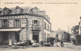 Lamballe        22       Sortie De La Gare Hôtel Du Commerce     (voir Scan) - Lamballe