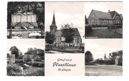 Deutschland - Plantlünne Kreis Lingen - Alte Ansichten - Schule - Ehrenmal - Kirche - Lingen