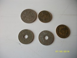 Lot De 5 Pièces Empire Chérifien - Lots & Kiloware - Coins