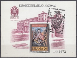 ESPAÑA 1989 Nº HB-3012 USADO 1º DIA - Gebruikt