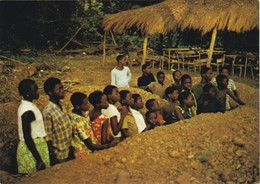 POSTCARD PORTUGAL - PORTUGUESE GUINEA - GUINÉ BISSAU - COLONIAL WAR - PUPILS IN A BOMB SHELTER - Guinea-Bissau