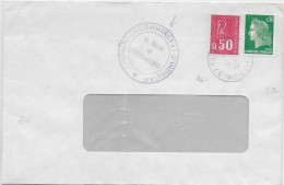 GREVE POSTALE - 1974 - ENVELOPPE ACHEMINEE Par La CHAMBRE De COMMERCE De TOURS (INDRE ET LOIRE) - Dokumente